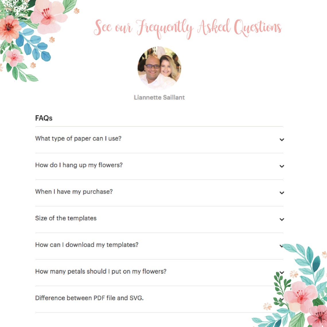 Butterfly Paper Flower Center Template, DIY SVG File - image 6
