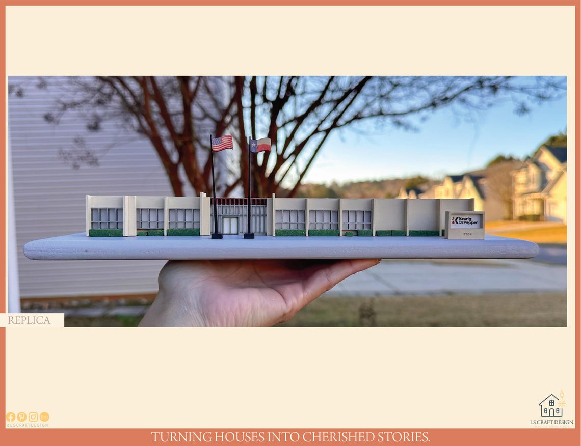 Custom Wooden House Replica, Personalized Housewarming Gift - image 7