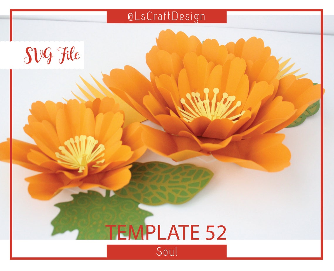 Giant Paper Flower SVG Template, Kate Spade Style (Digital Download) - image 6