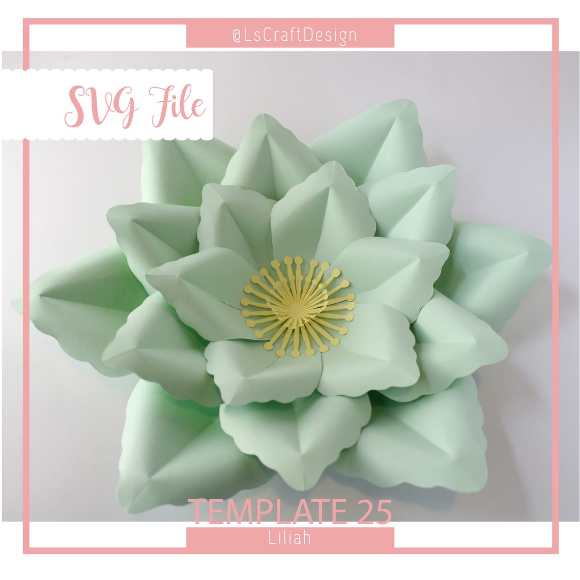 Giant Paper Flower SVG Template, Liliah #25 (Digital Download) - image 3