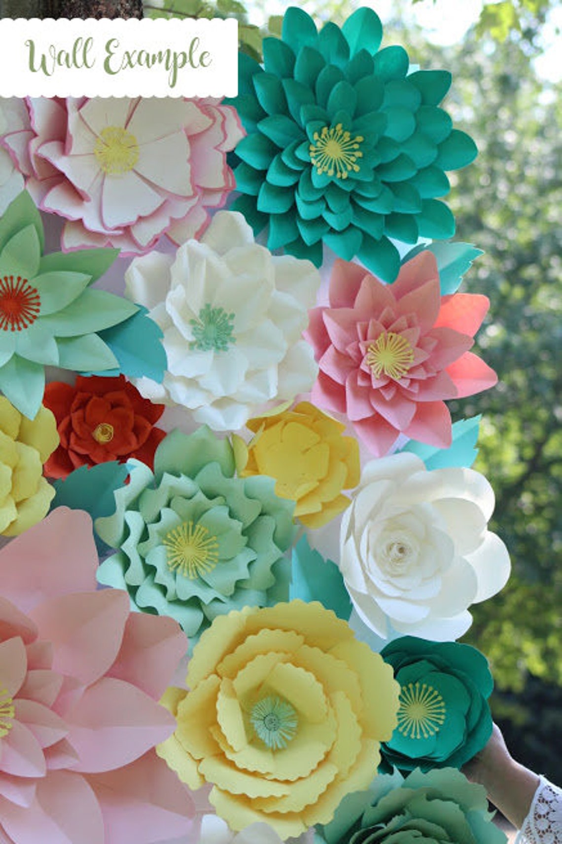 Giant Succulent Paper Flower Template, SVG, PDF, DIY Wedding Backdrop - image 4