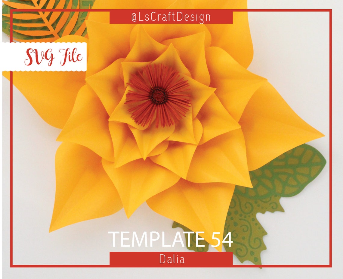 Large Paper Flower Template, DIY Backdrop SVG (Digital Download) - image 3