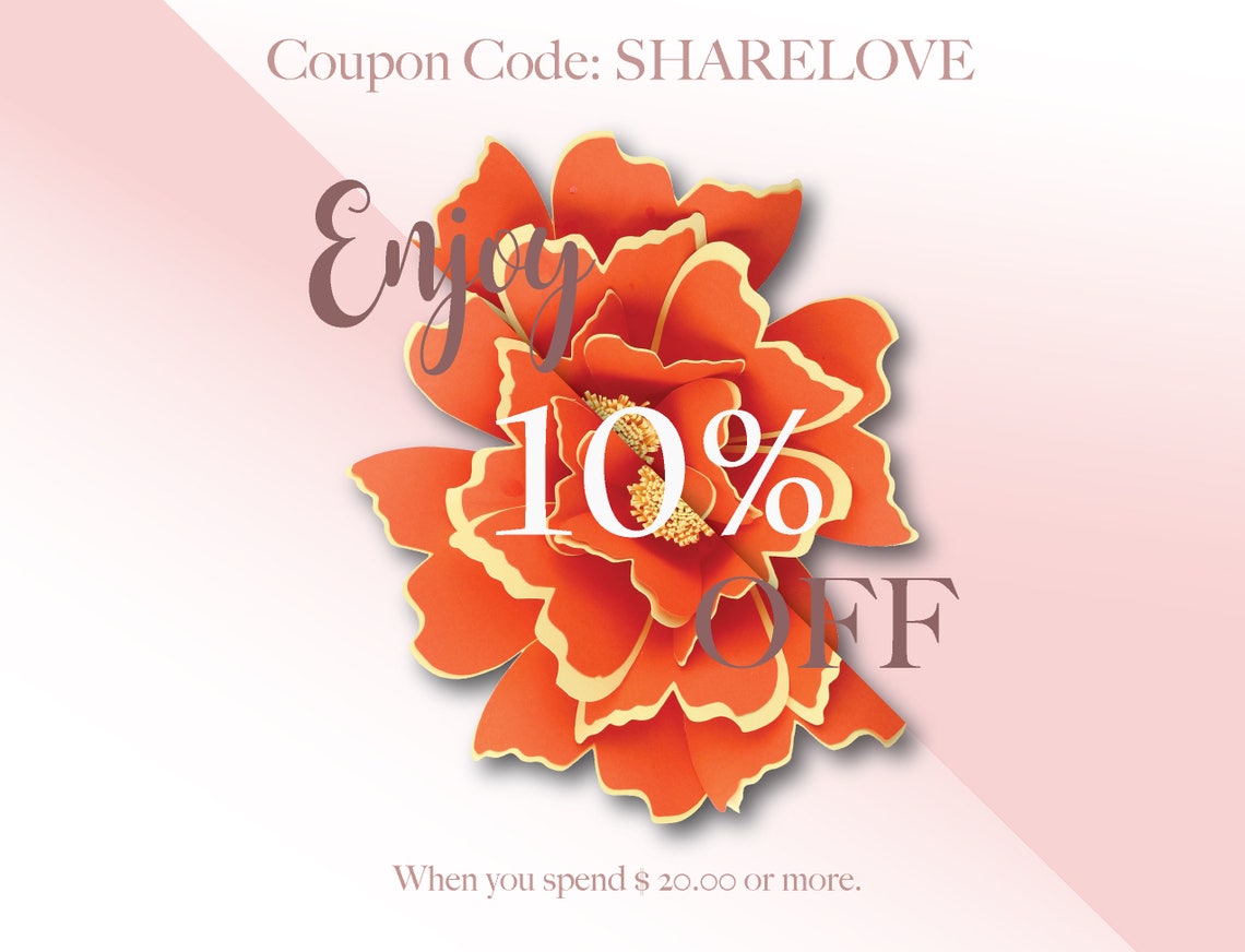 Paper Flower Center SVG Template, DIY Silhouette & Cricut (Digital Download) - image 5