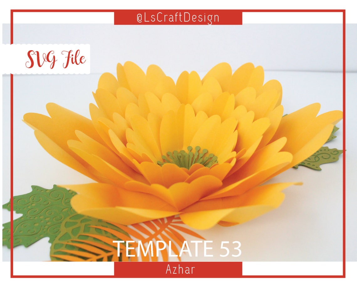 SVG Giant Paper Flower Template, DIY Nursery Decor (Digital Download) - image 4